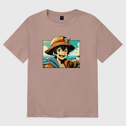 Женская футболка оверсайз Ван Пис - нейросеть