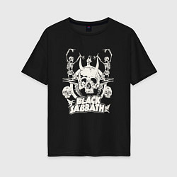 Женская футболка оверсайз Black Sabbath con stampa