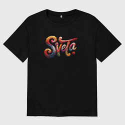 Женская футболка оверсайз Sveta yarn art