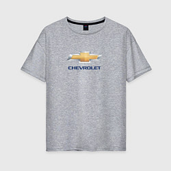 Женская футболка оверсайз Chevrolet авто бренд