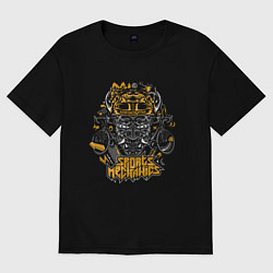 Женская футболка оверсайз Sports mechanics demon