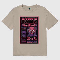 Женская футболка оверсайз КиберАниме