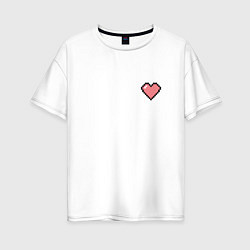 Женская футболка оверсайз Love peace unicorn