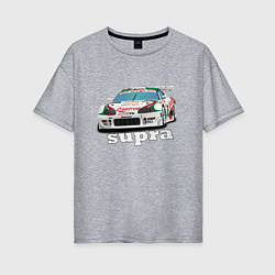 Женская футболка оверсайз Toyota Supra Castrol 36