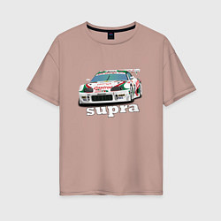 Женская футболка оверсайз Toyota Supra Castrol 36