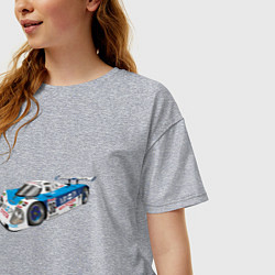 Футболка оверсайз женская Toyota Toms Le mans, цвет: меланж — фото 2