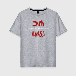 Футболка оверсайз женская Depeche Mode - Spirit shirt, цвет: меланж