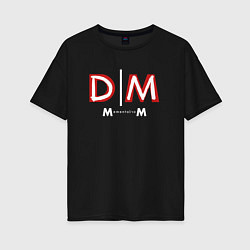 Футболка оверсайз женская Depeche Mode - Memento Mori logo new, цвет: черный