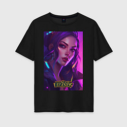 Женская футболка оверсайз League of Legends Kaisa Kda