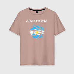 Женская футболка оверсайз Баскетбол Аргентины