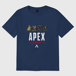 Женская футболка оверсайз Апекс легенд - все герои