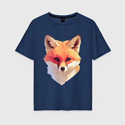 Женская футболка оверсайз Foxs head