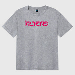 Футболка оверсайз женская The alters logo, цвет: меланж
