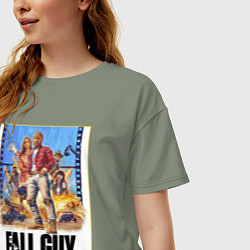 Футболка оверсайз женская Каскадеры Эмили Блант и Райан Гослинг, цвет: авокадо — фото 2