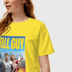 Футболка оверсайз женская Ryan Gosling and Emily Blunt the fall guy, цвет: желтый — фото 2