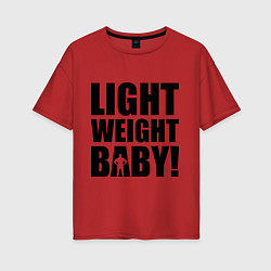 Футболка оверсайз женская Light weight baby, цвет: красный