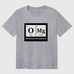 Женская футболка оверсайз О мой бог элемент удивления