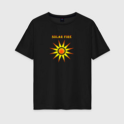 Футболка оверсайз женская Solar Fire, цвет: черный