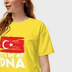 Футболка оверсайз женская Турция в ДНК, цвет: желтый — фото 2