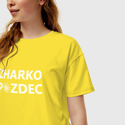 Футболка оверсайз женская Zharko p zdec, цвет: желтый — фото 2