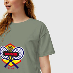 Футболка оверсайз женская Тенниска, цвет: авокадо — фото 2