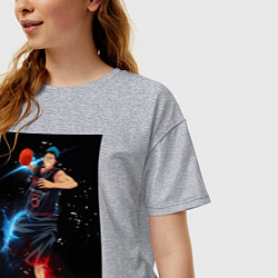 Футболка оверсайз женская Баскетбол Куроко Дайки Аоминэ, цвет: меланж — фото 2