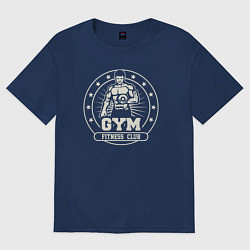 Женская футболка оверсайз Gym fitness club