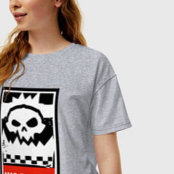 Футболка оверсайз женская Warhammer Waaagh, цвет: меланж — фото 2
