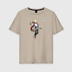 Женская футболка оверсайз Кавех из Геншин Импакт