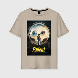 Женская футболка оверсайз Fallout - Lucy MacLean