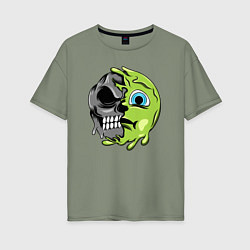 Футболка оверсайз женская Green smile, цвет: авокадо