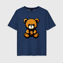 Женская футболка оверсайз Тедди медведь