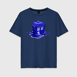 Женская футболка оверсайз Tardis ink