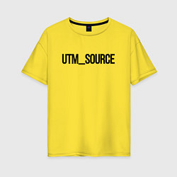Женская футболка оверсайз Utm source