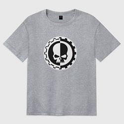 Футболка оверсайз женская Вархаммер Механикус, цвет: меланж