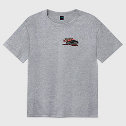 Футболка оверсайз женская Rx7 sportcar, цвет: меланж