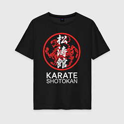 Женская футболка оверсайз Сётокан - стиль японского каратэ