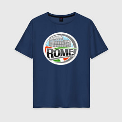 Женская футболка оверсайз Рим - Италия