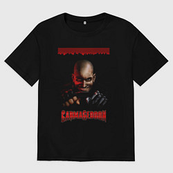 Футболка оверсайз женская Carmageddon driver, цвет: черный