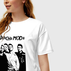 Футболка оверсайз женская Depeche mode all, цвет: белый — фото 2