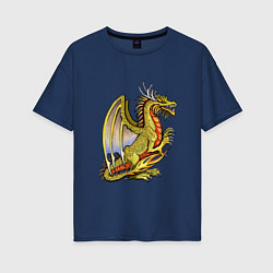 Женская футболка оверсайз HOMM3 gold dragon