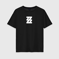 Футболка оверсайз женская Zenless Zone Zero logotype, цвет: черный