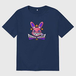 Футболка оверсайз женская Zenless Zone Zero gentle house, цвет: тёмно-синий