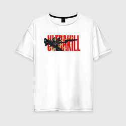 Футболка оверсайз женская Ultrakill, цвет: белый