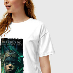 Футболка оверсайз женская Senua - Game Hellblade, цвет: белый — фото 2