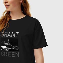 Футболка оверсайз женская Tribute to Grant Green, цвет: черный — фото 2