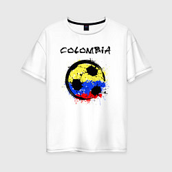 Женская футболка оверсайз Сборная Колумбии