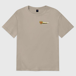 Женская футболка оверсайз Герб и флаг российской империи для патриотов