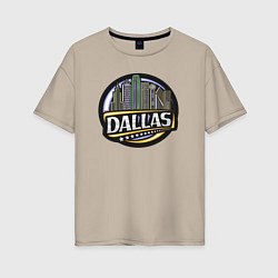 Женская футболка оверсайз Dallas USA