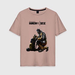 Футболка оверсайз женская Сидж, цвет: пыльно-розовый